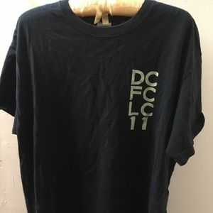 Black gender neutral tshirt “DC FC LC 11” size large